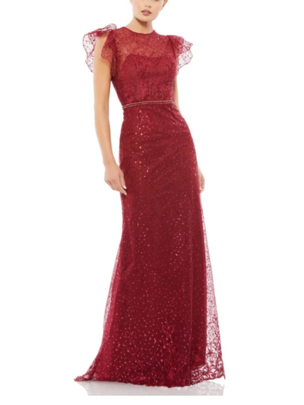 Mac Duggal Evening Gown – Size 10 – Elegant Embellished Formal Dress - Picture 14 of 15